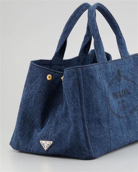 denim bag prada|Prada beach tote bag.